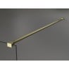 Mexen Kioto paroi de douche Walk-in 130 x 200 cm, verre trempé 8 mm, finition dorée brossée - 800-130-101-55-09