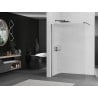 Mexen Kioto Walk-in Shower Wall 110 x 200 cm, Stripes 8 mm, Brushed Gun Gray - 800-110-101-66-09