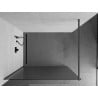 Mexen Kioto paroi de douche Walk-in 130 x 200 cm, verre trempé 8 mm, gun metal - 800-130-101-95-09