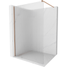 Mexen Kioto ścianka prysznicowa Walk-in 100 x 200 cm, prążki 8 mm, miedź szczotkowana - 800-100-101-65-09