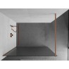 Mexen Kioto dušisein Walk-in 110 x 200 cm, triibuline 8 mm, harjatud vask - 800-110-101-65-09