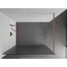 Mexen Kioto ścianka prysznicowa Walk-in 110 x 200 cm, prążki 8 mm, miedź szczotkowana - 800-110-101-65-09