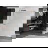 Mexen Kioto douchewand Walk-in 140 x 200 cm, strepen 8 mm, geborsteld koper - 800-140-101-65-09