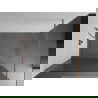 Mexen Kioto douchewand Walk-in 140 x 200 cm, strepen 8 mm, geborsteld koper - 800-140-101-65-09