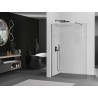 Mexen Kioto-R kaarjas dušisein Walk-in 140 x 200 cm, läbipaistev 8 mm, harjatud gun gray - 800-140-101-66-06