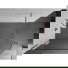 Mexen Kioto-R abgerundete Duschwand Walk-in 110 x 200 cm, transparent 8 mm, gebürstetes Kupfer - 800-110-101-65-06