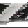 Mexen Kioto-R gebogen douchewand Walk-in 120 x 200 cm, transparant 8 mm, geborsteld koper - 800-120-101-65-06