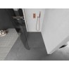 Mexen Kioto-R kaarev dušisein Walk-in 150 x 200 cm, läbipaistev 8 mm, harjatud vask - 800-150-101-65-06
