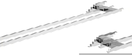 Mexen Arno doppio appendiabiti per asciugamano, cromo - 7020725-00