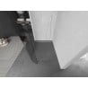 Mexen Kioto L paroi de douche arrondie Walk-in 80 x 200 cm, transparente, blanche - 800-080-103-20-06