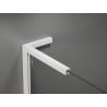 Mexen Kioto L paroi de douche arrondie Walk-in 110 x 200 cm, transparent, blanc - 800-110-103-20-06