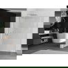 Mexen Kioto-R L gebogen inloopdouchewand 80 x 200 cm, transparant, chroom - 800-080-103-01-06