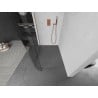 Mexen Kioto L paroi de douche arrondie Walk-in 90 x 200 cm, transparente, laiton brossé - 800-090-103-65-06