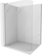 Mexen Kioto-R L ümar dušisektsioon Walk-in 90 x 200 cm, läbipaistev, harjatud nikkel - 800-090-103-97-06