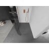 Mexen Kioto L Rounded Walk-in Shower Wall 110 x 200 cm, Transparent, Rose Gold - 800-110-103-60-06