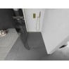 Mexen Kioto L paroi de douche arrondie Walk-in 90 x 200 cm, transparent, doré - 800-090-103-50-06