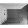 Mexen Kioto-R L ümar dušisein Walk-in 90 x 200 cm, läbipaistev, kuldne - 800-090-103-50-06