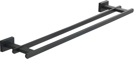 Mexen Arno doble gancho para toallas, negro - 7020725-70