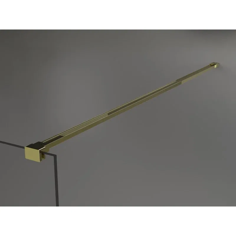 Mexen Kioto paroi de douche Walk-in 110 x 200 cm, stries 8 mm, or - 800-110-101-50-09