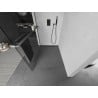 Mexen Kioto+ Duschwand mit Walk-in Regalfach 110 x 200 cm, transparent, Gun Metal - 800-110-121-95-00