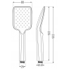 Mexen R-62 Handbrause 1-Funktion, Roségold - 79562-60