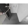 Mexen Kioto+ Walk-in Shower Wall with Shelf 120 x 200 cm, Transparent, Brushed Nickel - 800-120-121-97-00