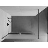 Mexen Kioto+ dušisein riiuliga Walk-in 130 x 200 cm, härmatis, harjatud püsshall - 800-130-121-66-30