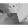 Mexen Kioto+ ścianka prysznicowa z półką Walk-in 100 x 200 cm, szron, gun metal - 800-100-121-95-30
