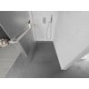 Mexen Kioto+ Duschewand mit Walk-in-Regal 70 x 200 cm, frosted, gebürsteter Nickel - 800-070-121-97-30