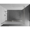 Mexen Kioto+ dušisein riiuliga Walk-in 100 x 200 cm, härmatis, harjatud nikkel - 800-100-121-97-30