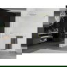 Mexen Kioto+ douchewand met plank Walk-in 70 x 200 cm, ijsvorming, goud geborsteld - 800-070-121-55-30