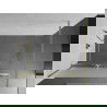 Mexen Kioto+ douchewand met plank Walk-in 80 x 200 cm, ijsbloem, goud geborsteld - 800-080-121-55-30