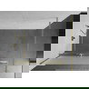 Mexen Kioto+ Duschwand mat Regal Walk-in 120 x 200 cm, Frost, Gold gebast - 800-120-121-55-30
