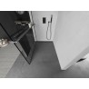 Mexen Kioto+ dušisein riiuliga Walk-in 130 x 200 cm, must muster, harjatud gun gray - 800-130-121-66-78