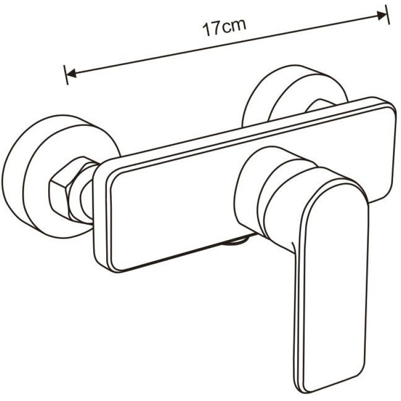 Mexen Cetus shower faucet, gold - 744340-50
