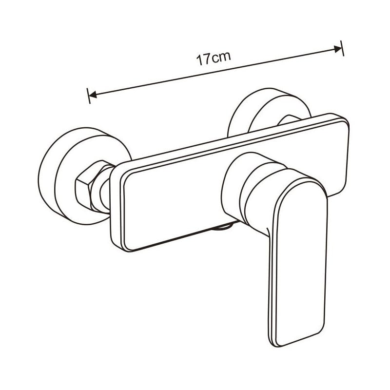 Mexen Cetus shower tap, gold - 744340-50