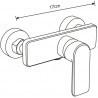 Mexen Cetus shower faucet, gold - 744340-50