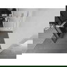 Mexen Kioto+ douchewand met plank Walk-in 120 x 200 cm, zwart patroon, geborsteld nikkel - 800-120-121-97-78