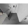 Mexen Kioto+ dušisein riiuliga Walk-in 100 x 200 cm, läbipaistev/jäätunud, gun metal - 800-100-121-95-35