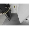 Mexen Kioto+ dušisein riiuliga Walk-in 70 x 200 cm, must muster, kuldne harjatud - 800-070-121-55-78