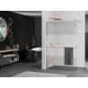 Mexen Kioto+ dušisein riiuliga Walk-in 70 x 200 cm, läbipaistev/jäätunud, harjatud vask - 800-070-121-65-35