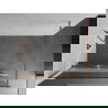 Mexen Kioto+ paroi de douche avec étagère Walk-in 120 x 200 cm, transparent/transparent, laiton brossé - 800-120-121-65-35