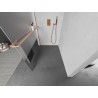 Mexen Kioto+ dušisein koos riiuliga Walk-in 140 x 200 cm, läbipaistev/matt, harjatud vask - 800-140-121-65-35