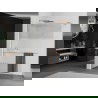 Mexen Kioto+ Duschwand mit Ablage Walk-in 140 x 200 cm, transparent/Frost, gebürstetes Kupfer - 800-140-121-65-35