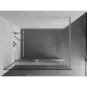 Mexen Kioto+ dušisein riiuliga Walk-in 90 x 200 cm, läbipaistev/matt, harjatud nikkel - 800-090-121-97-35
