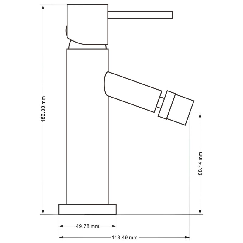 Mexen Rumba bidébatteri, krom - 73520-00