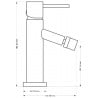 Mexen Rumba bidébatteri, krom - 73520-00