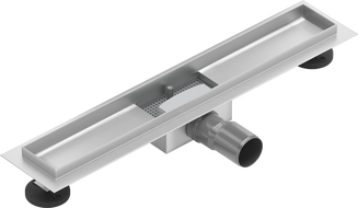 Mexen Flat linear drain body 50 cm, inox - 1015050