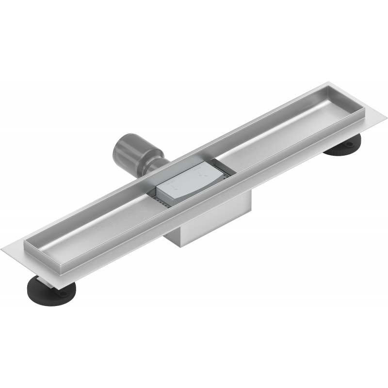 Mexen Flat koripussi linjaeristykseen 60 cm, inox - 1015060