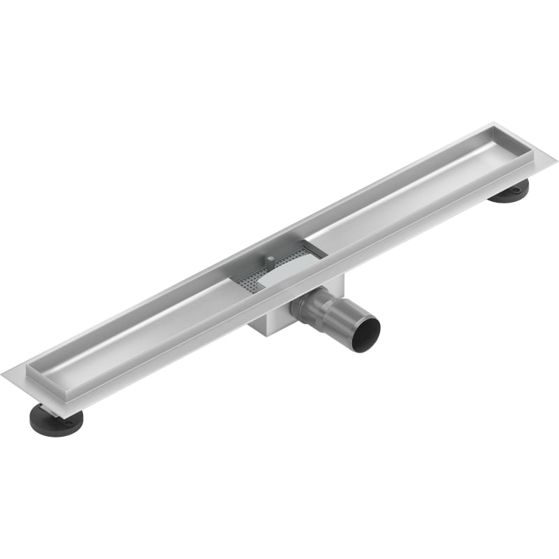 Mexen Flat Joontrapääsukorpusega korpus 80 cm, inox - 1015080